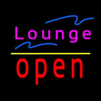 Lounge Open Yellow Line Neonreclame