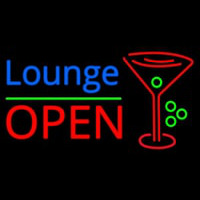 Lounge With Martini Glass Open 1 Neonreclame