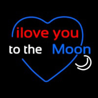 Love You To The Moon Neonreclame