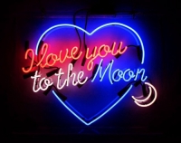 Love you to the moon and back Neonreclame