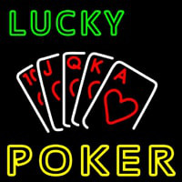 Lucky Poker Neonreclame