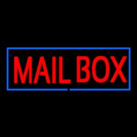 Mailbo  Block Blue Border Neonreclame