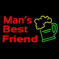 Man Best Friend Glass Man Cave Neonreclame