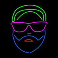 Man Face Neonreclame