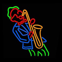Man Playing Saxophone Neonreclame