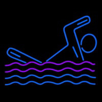 Man Swimming Neonreclame