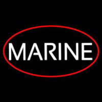 Marine White Neonreclame
