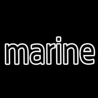 Marine White Neonreclame