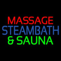 Massage Steam Bath And Sauna Neonreclame