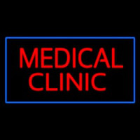 Medical Clinic Rectangle Blue Neonreclame