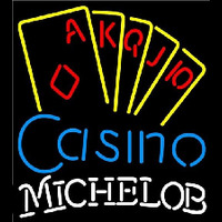 Michelob Poker Casino Ace Series Beer Sign Neonreclame