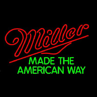 Miller American Way Beer Sign Neonreclame