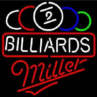 Miller Ball Billiards Pool Beer Neonreclame