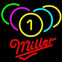 Miller Billiards Rack Pool Neonreclame