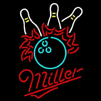 Miller Bowling Pool Beer Sign Neonreclame