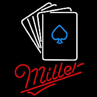 Miller Cards Beer Sign Neonreclame