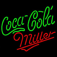 Miller Coca Cola Green Beer Sign Neonreclame