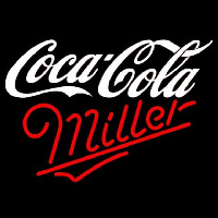 Miller Coca Cola White Beer Sign Neonreclame