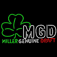 Miller Genuine Draft Shamrock Beer Sign Neonreclame