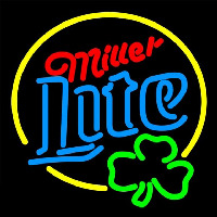 Miller Lite Clover Beer Sign Neonreclame