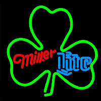 Miller Lite Green Clover Beer Sign Neonreclame