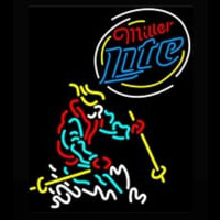 Miller Lite Logo Skier Neonreclame