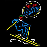 Miller Lite Skier Neonreclame