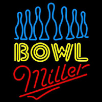 Miller Ten Pin Bowling Beer Sign Neonreclame