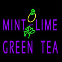 Mint Lime Green Tea Neonreclame