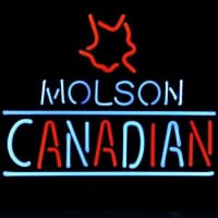 Molson Canadian Bier Bar Open Neonreclame