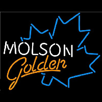Molson Golden Blue Maple Leaf Beer Sign Neonreclame