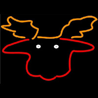 Moose Head with Logo Neonreclame