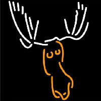 Moose Head with Logo Neonreclame