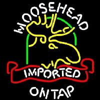 Moosehead Moose Imported On Top Neonreclame