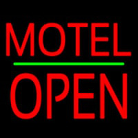 Motel Block Open Green Line Neonreclame