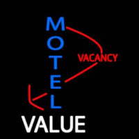 Motel Vacancy Value With Arrow Neonreclame