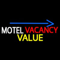 Motel Vacancy Value With Arrow Neonreclame