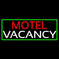 Motel Vacancy With Green Neonreclame