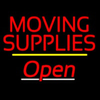 Moving Supplies Open Yellow Line Neonreclame