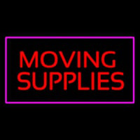 Moving Supplies Rectangle Purple Neonreclame