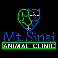 Mt Sinai Animal Clinic Logo Neonreclame