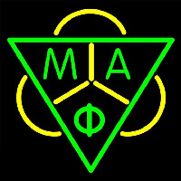 Mu Alpha Phi Logo Neonreclame