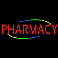 Multi Colored Deco Style Pharmacy Neonreclame