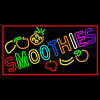 Multi Colored Double Stroke Smoothies Neonreclame