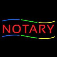 Multi Colored Notary Neonreclame