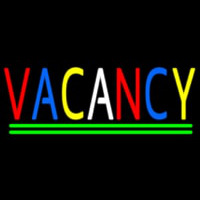 Multi Colored Vacancy Neonreclame