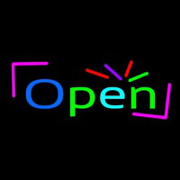 Multicolor Color Open Neonreclame