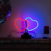 Multicolor Heart Desktop Neonreclame