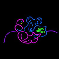 Multicolor Pet Logo Neonreclame