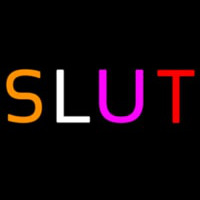 Multicolor Sluts Neonreclame